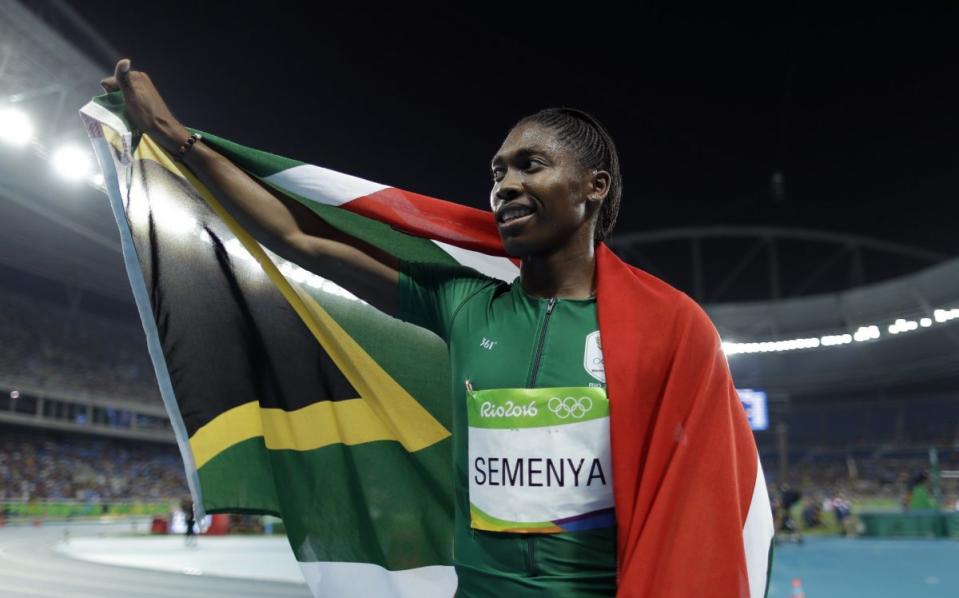 After Caster Semenya won the gold medal in the women's 800-meter race, she used the platform to espouse something truly in the Olympic spirit. (Getty)