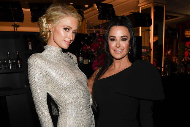 Michael Buckner/Variety/Shutterstock Paris Hilton and aunt Kyle Richards