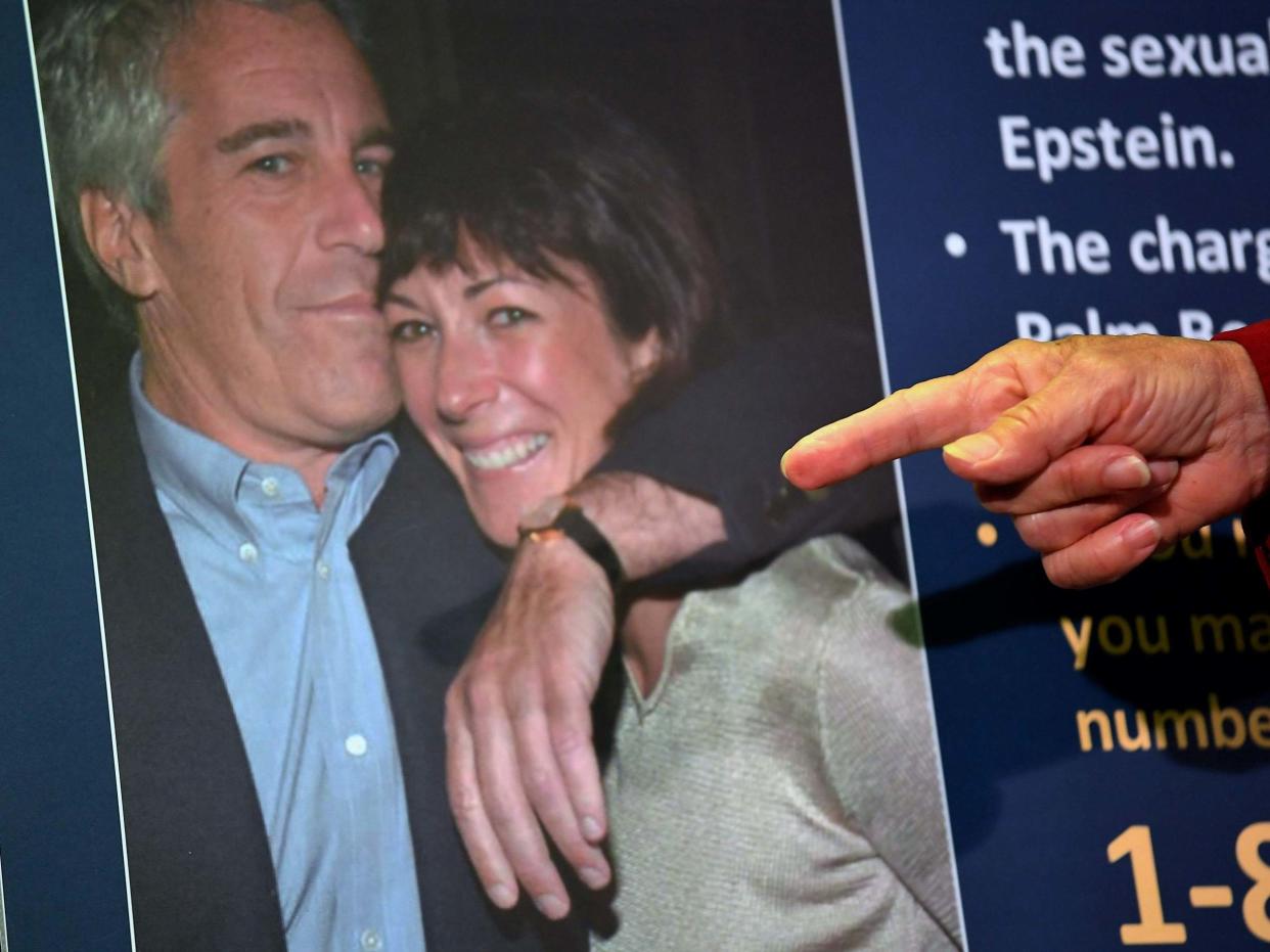 Ghislaine Maxwell with Jeffrey Epstein, who she was alleged to have aided in sexual abuse against underage girls: AFP via Getty Images