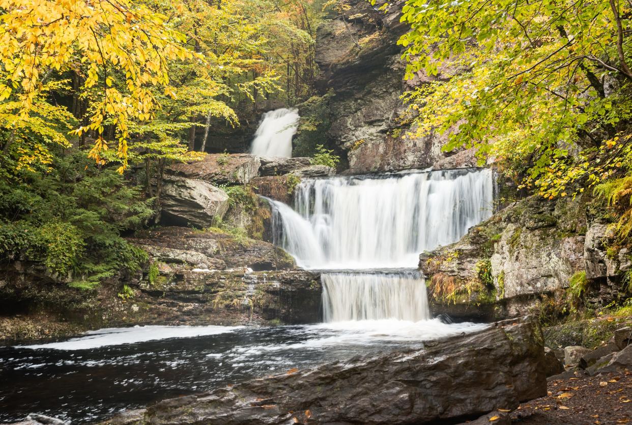 Waterfall at Skytop, Poconos.