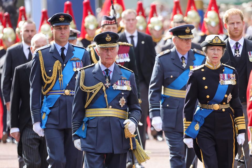 King Charles III will travel from Buckingham Palace, down The Mall to recieve the Royal Salute.