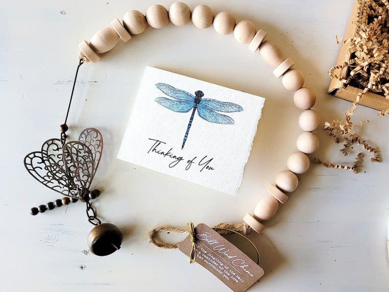 6) Dragonfly Memorial Windchime Gift Box