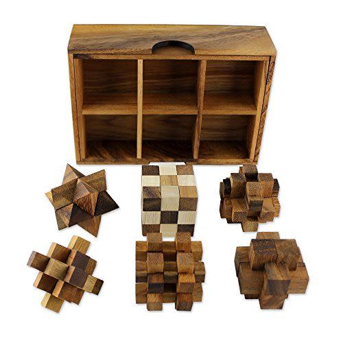 14) Hand Crafted Raintree Wood Puzzle Game