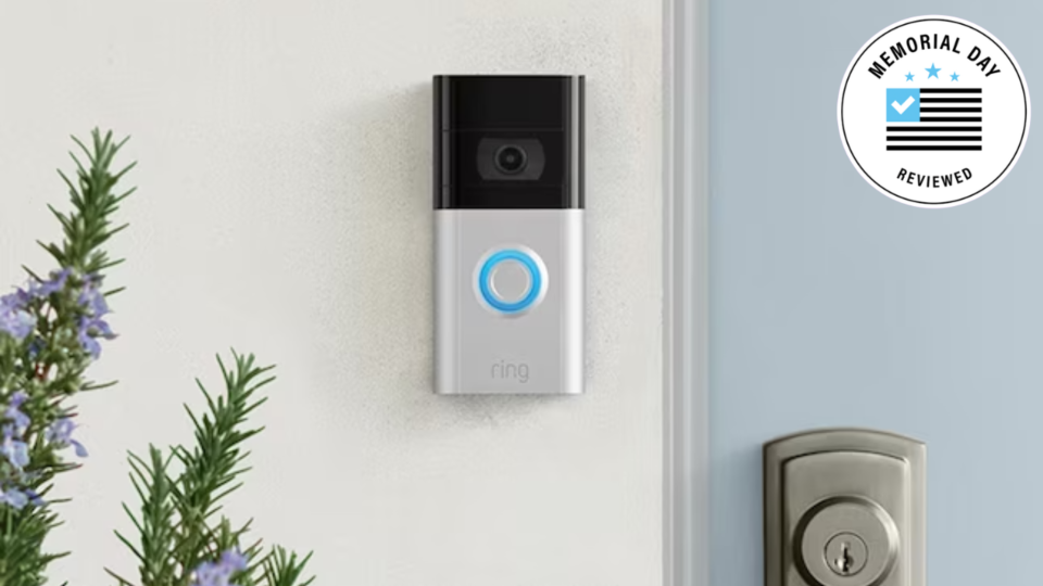 Keep an eye on the doings at your front door with the Ring Video Doorbell 3 on sale today.