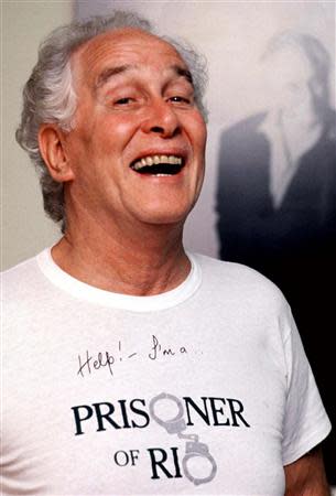 Great Train Robber Ronnie Biggs is seen posing for a photograph in Brazil in this September 1992 file photograph. REUTERS/Sergio Moraes/Files