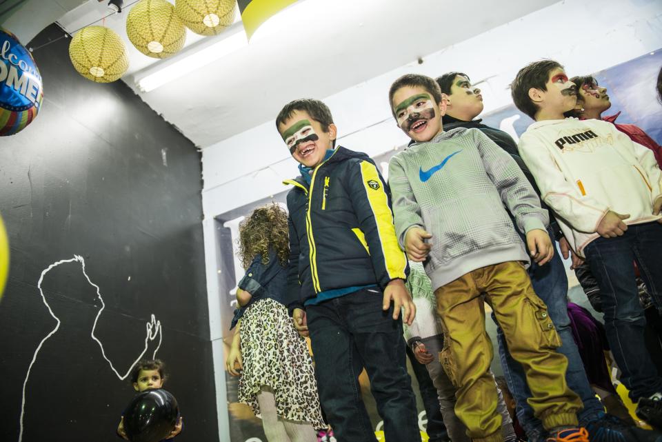 UNION CITY, NJ - DECEMBER 20:  Syrian refugees are welcomed to the United States at a party in their honor at the North Hudson Islamic Educational Center in Union City, New Jersey on Sunday Dec. 20, 2015. (Photo by Damon Dahlen, Huffington Post) *** Local Caption *** 