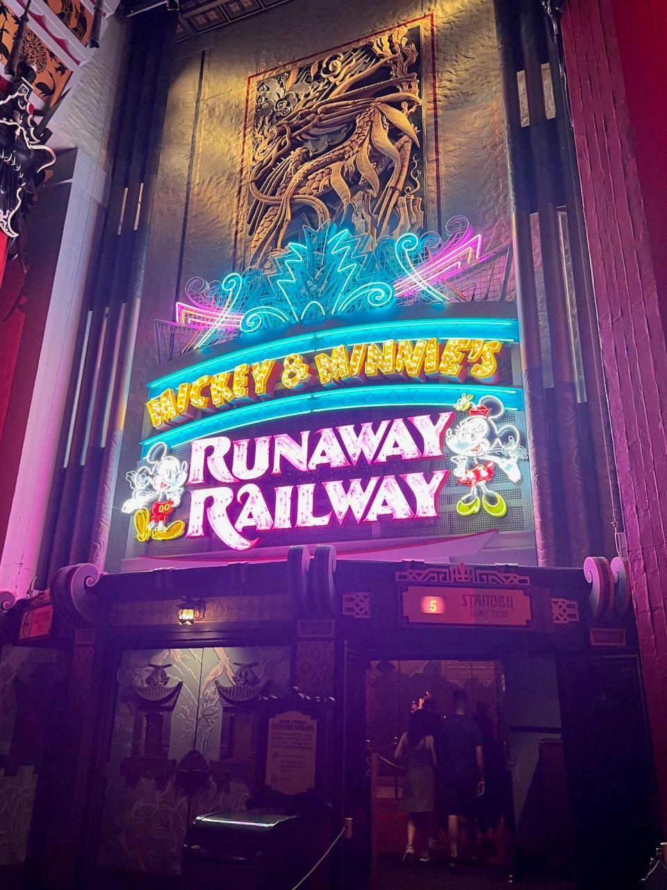 Guests could walk right on to Mickey & Minnie's Runaway Railway on opening night of Disney Jollywood Nights.