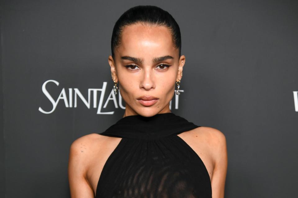 <p>Alberto Rodriguez/WWD via Getty</p> Zoe Kravitz on March 8, 2024 in Los Angeles, California. 