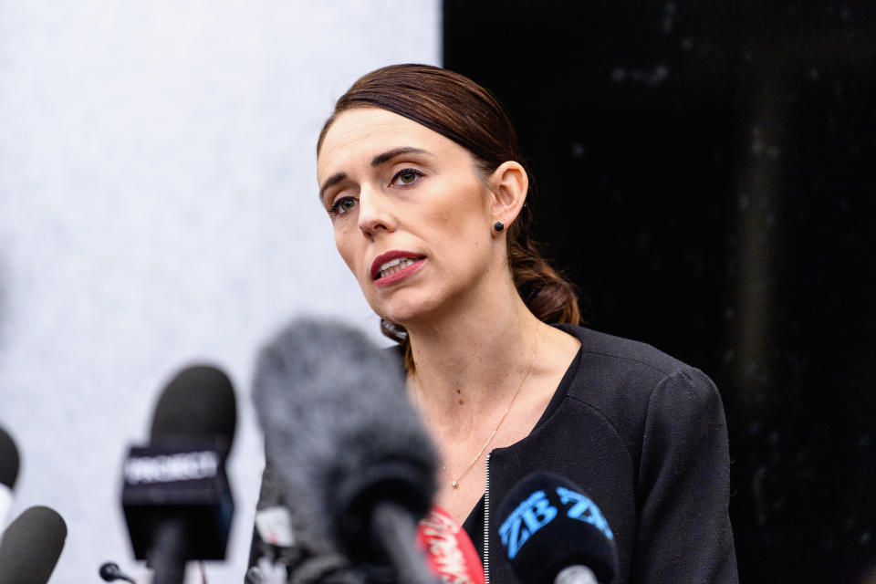 New Zealand Prime Minister Jacinda Ardern announced the country would put a ban on all semi-automatic rifles. Source: Getty