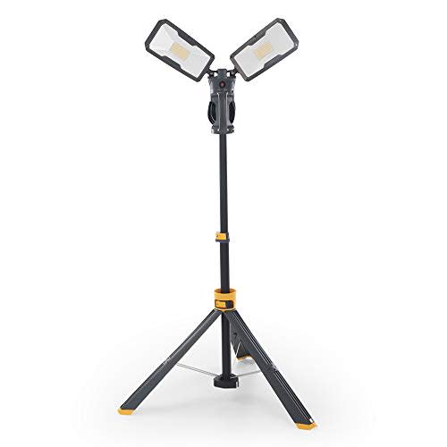 【Upgraded】LUTEC 6290Max 11000 Lumen 92W Dimmable LED Work Light with Telescoping Tripod, Adjust…