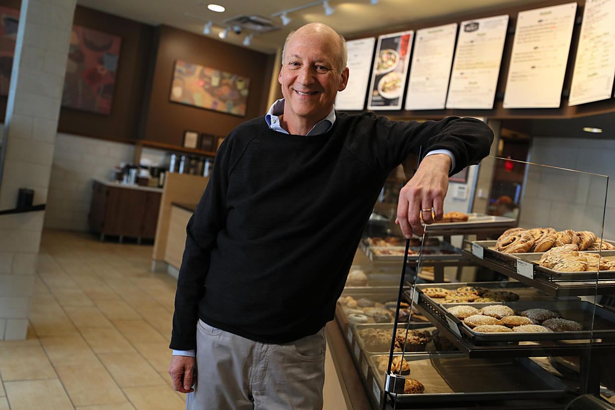 NEWTON, MA - DECEMBER 12: Panera Bread founder Ron Shaich poses for a portrait at a store location in Newton, MA on Dec. 12, 2017. (Photo by Suzanne Kreiter/The Boston Globe via Getty Images)