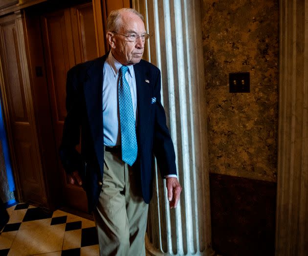 Sen. Chuck Grassley departs the Senate chamber after a vote at the U.S. Capitol on July 21. (Photo: The Washington Post via Getty Images)