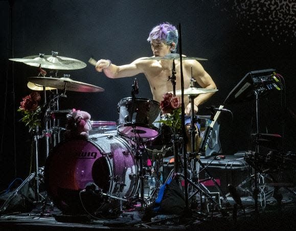 Daniel Fang delivered an impressive drum solo as part of the Turnstile show at Stage AE.