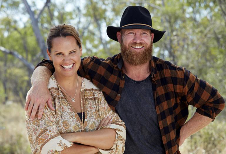 Australian Survivor's Chrissy Zaremba and Michael ‘Croc’ Crocker.