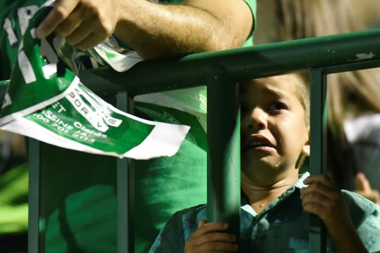 Fans of Brazil's Chapecoense football club take part in a tribute to their players killed in a plane crash