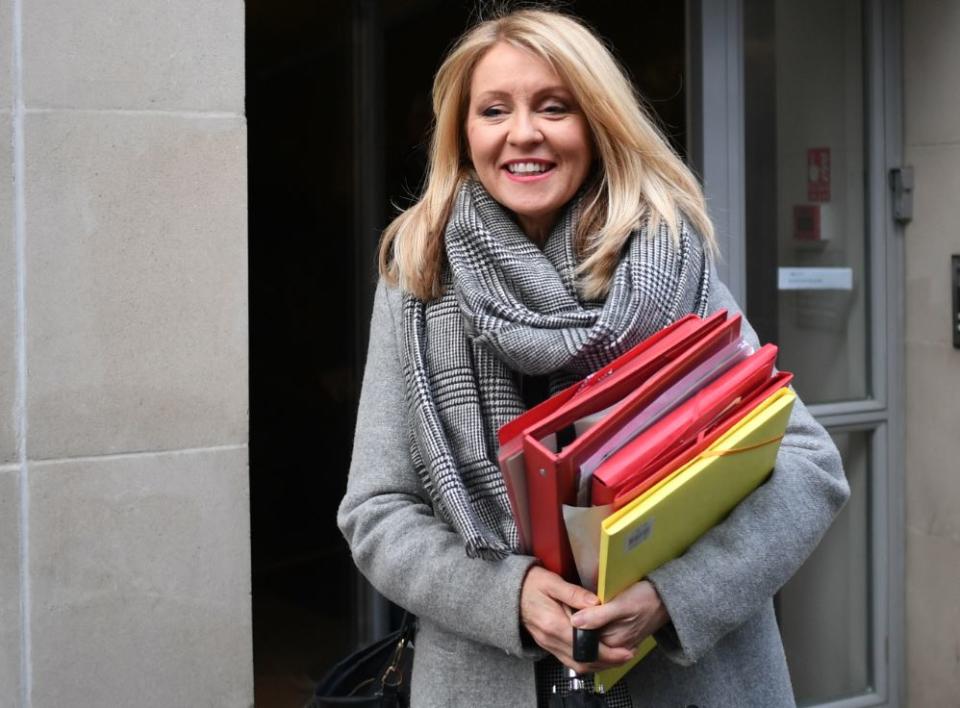 Gone: Work and Pensions secretary Esther McVey (PA)