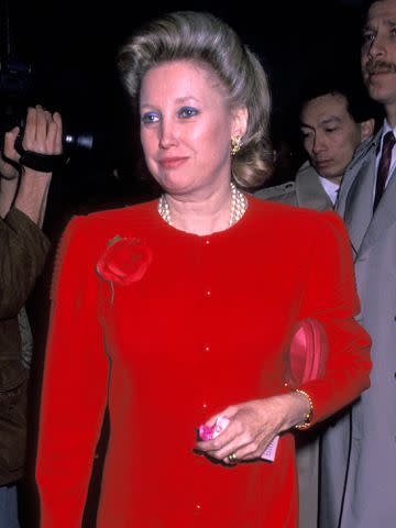 <p>Ron Galella/Ron Galella Collection/Getty</p> Maryanne Trump Barry attends Ivana Trump Birthday Party on February 14, 1990.