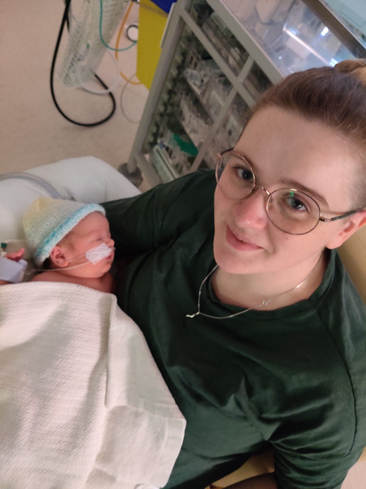 Lauren with baby Finn