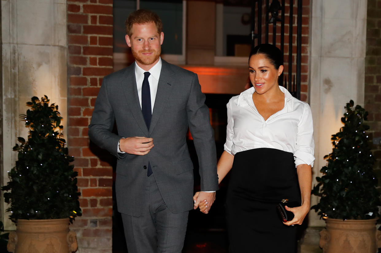 Harry and Meghan, pictured at the Endeavour Fund Awards, are expecting their first child this spring [Photo: PA]