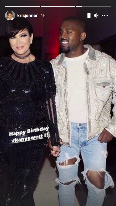 Kris Jenner and Kanye West