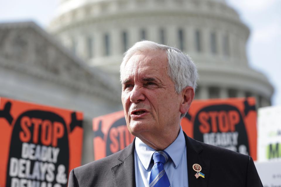 WASHINGTON, DC - JULY 25: U.S. Rep. Lloyd Doggett (D-TX) speaks during a news conference on Medicare Advantage plans in front of the U.S. Capitol on July 25, 2023 in Washington, DC. Joined by Medicare advocates, Congressional Democrats held a news conference â€œto call for action to stop wrongful delays and denials in private Medicare Advantage plans, to end to fraudulent overpayments, and to mandate accountability for the worst actors who hurt patients.â€ (Photo by Alex Wong/Getty Images)