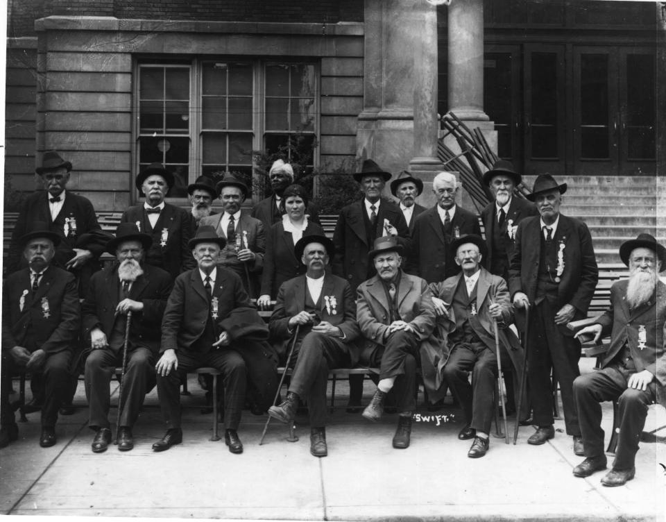 Delaware County G.A.R. members and veterans circa 1921.