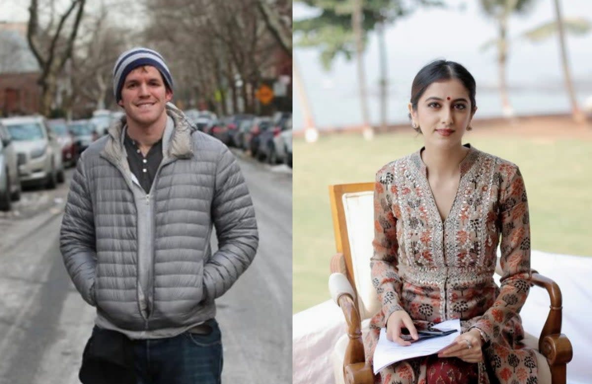 Karishma Mehta, the founder of Humans of Bombay, was called out by Brandon Stanton, the founder of Humans of New York (Brandon Stanton and Karishma Mehta via Twitter/X)
