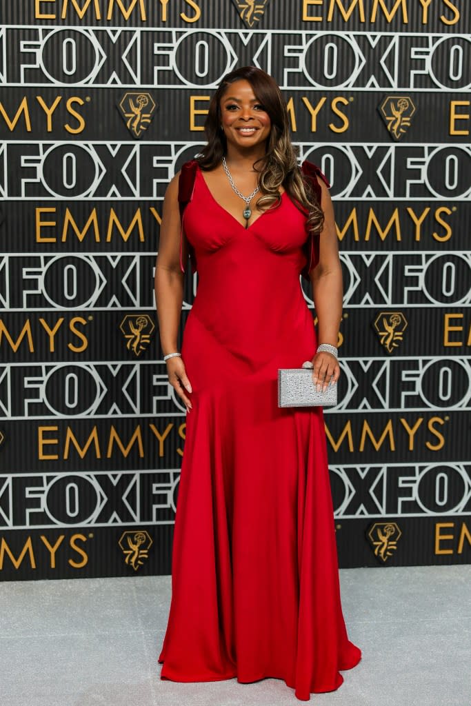 Janelle James attends the 75th Primetime Emmy Awards at Peacock Theater on January 15, 2024 in Los Angeles, California.