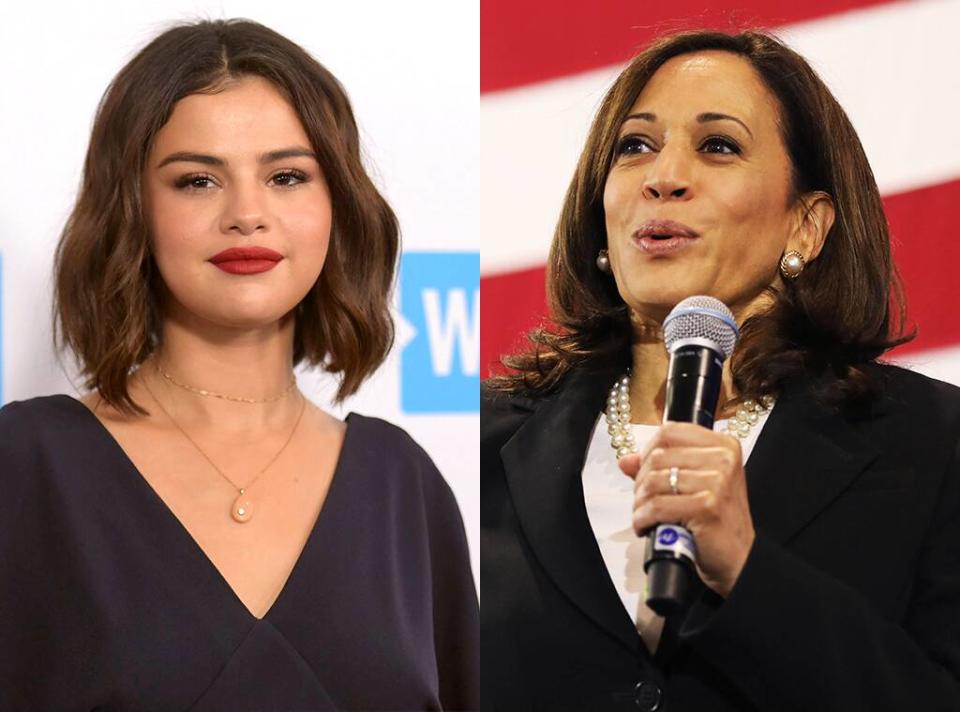 Selena Gomez, Kamala Harris