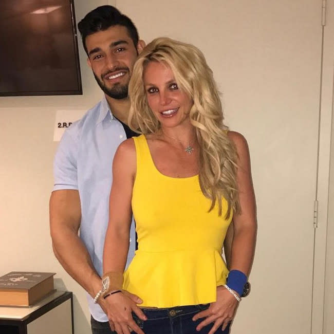 Britney Spears and Sam Asghari (c) Instagram credit:Bang Showbiz