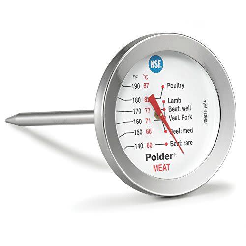 8) Polder Dial Meat Thermometer