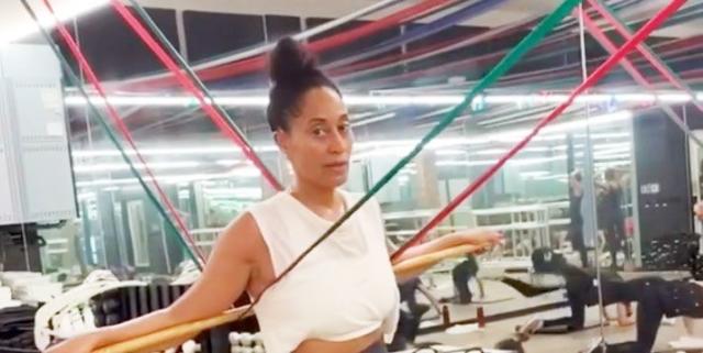 Tracee Ellis Ross Just Showed Off Her Toned Abs And Butt In A Sweaty Workout  Video