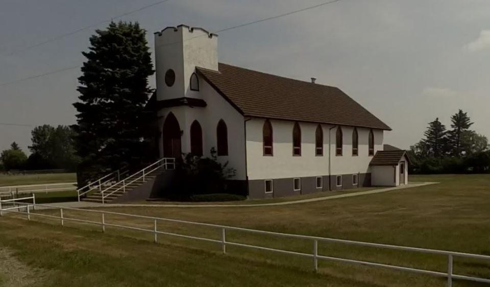 This photo from June 2023 shows the Seventh-day Adventist Church on Range Road 242, about two kilometres south of Highway 9.