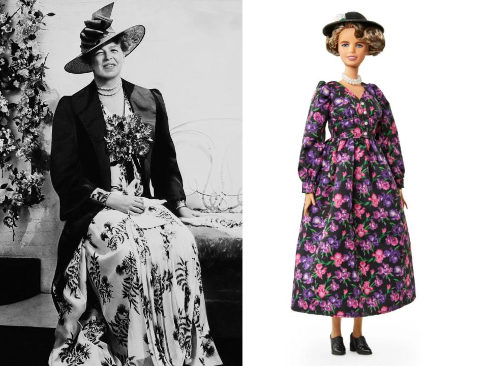 Eleanor Roosevelt as a Barbie.