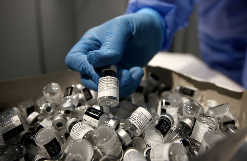 FILE PHOTO: Mass vaccination programme for healthcare workers in Vienna