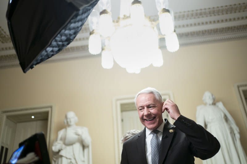 Rep. Ken Buck, R-Colo., announced Tuesday that he will leave Congress before the end of his term, reducing a slim Republican majority. File Photo by Bonnie Cash/UPI