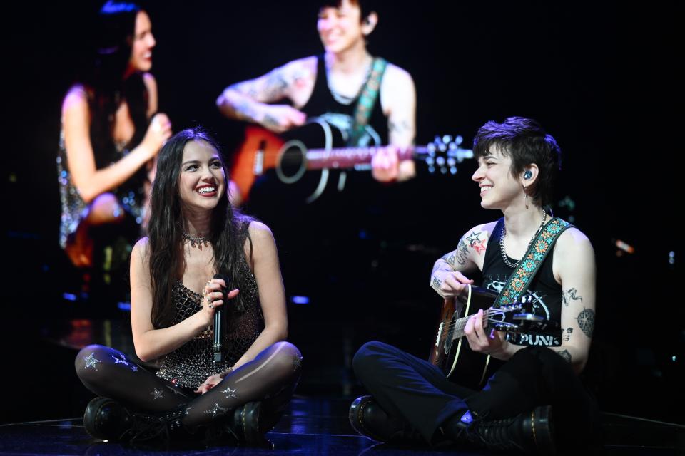 <h1 class="title">Olivia Rodrigo Performs Live In Dublin</h1><cite class="credit">Samir Hussein/Getty Images</cite>