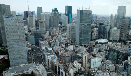 Tokyo's Akasaka business district is seen in Tokyo, Japan July 19, 2016. REUTERS/Toru Hanai/File Photos