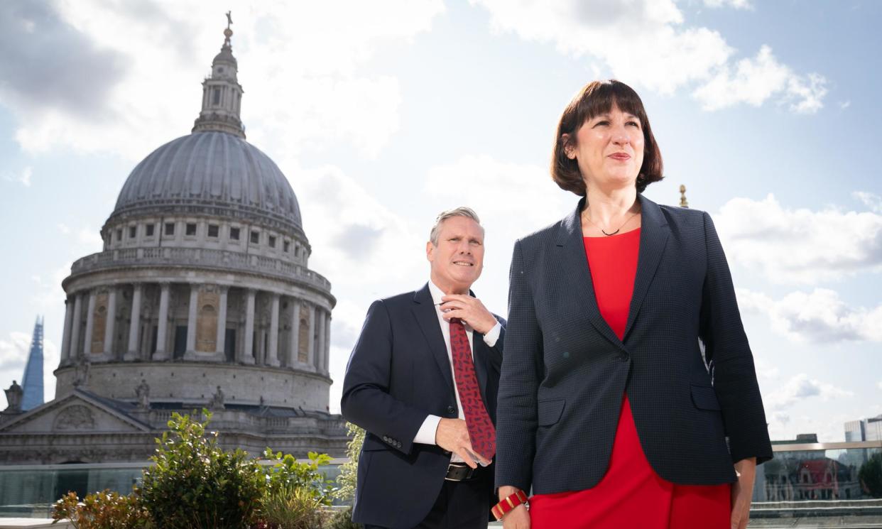<span>Labour’s Keir Starmer and Rachel Reeves – along with Jonathan Reynolds and Wes Streeting (not pictured) – are referred to by one corporate lobbyist as ‘the big four’.</span><span>Photograph: Stefan Rousseau/Stefan Rousseau / PA</span>
