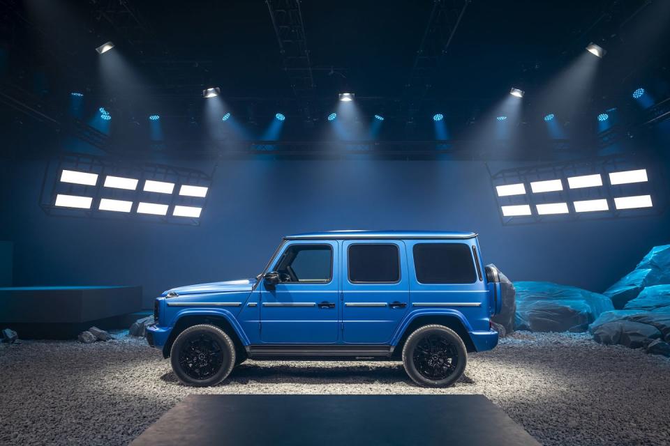 mercedes benz g 580 with eq technology press images