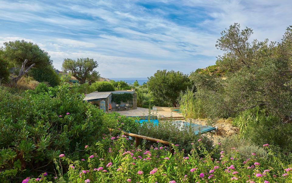 The rustic White River Cottages, close to the seaside resort of Makrigialos