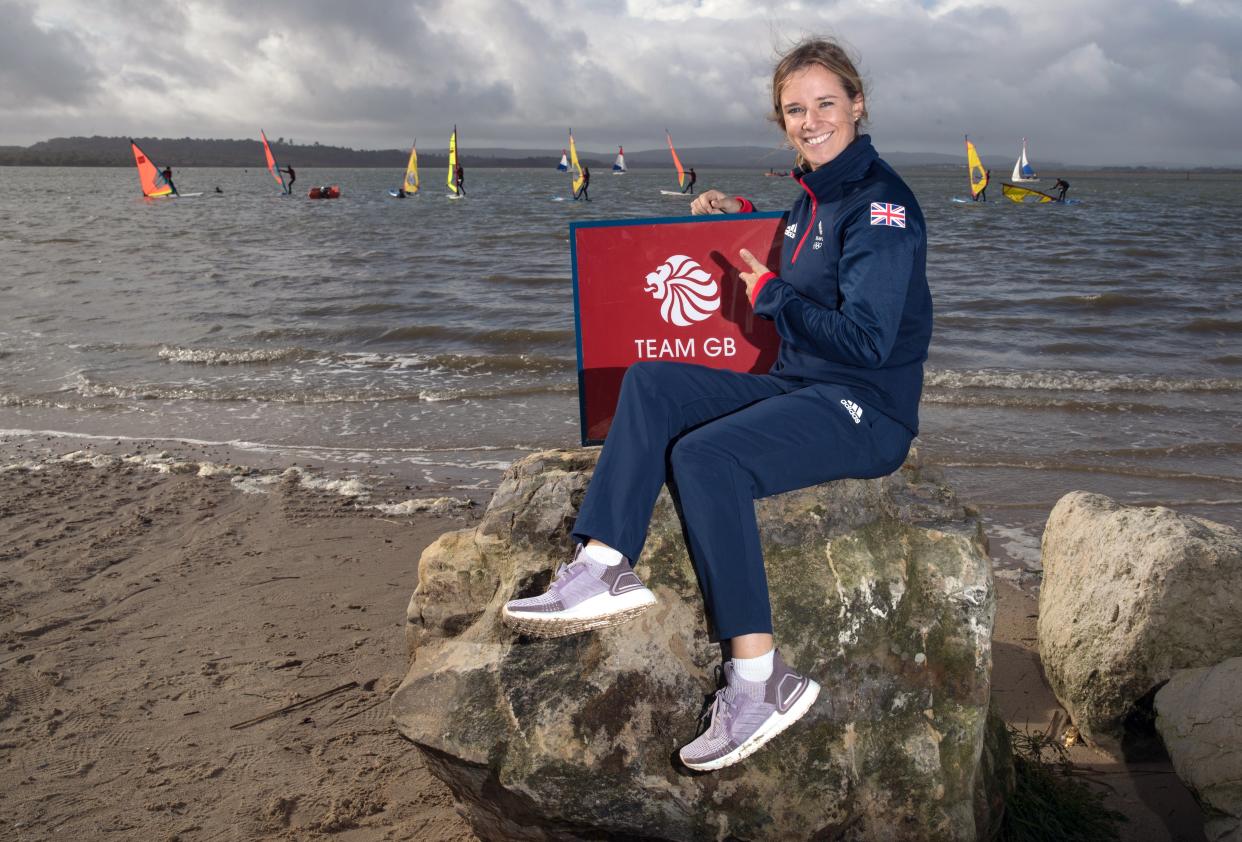 Hannah Mills during the Team GB Tokyo 2020 Sailing team announcement in Poole (Andrew Matthews/PA) (PA Archive)