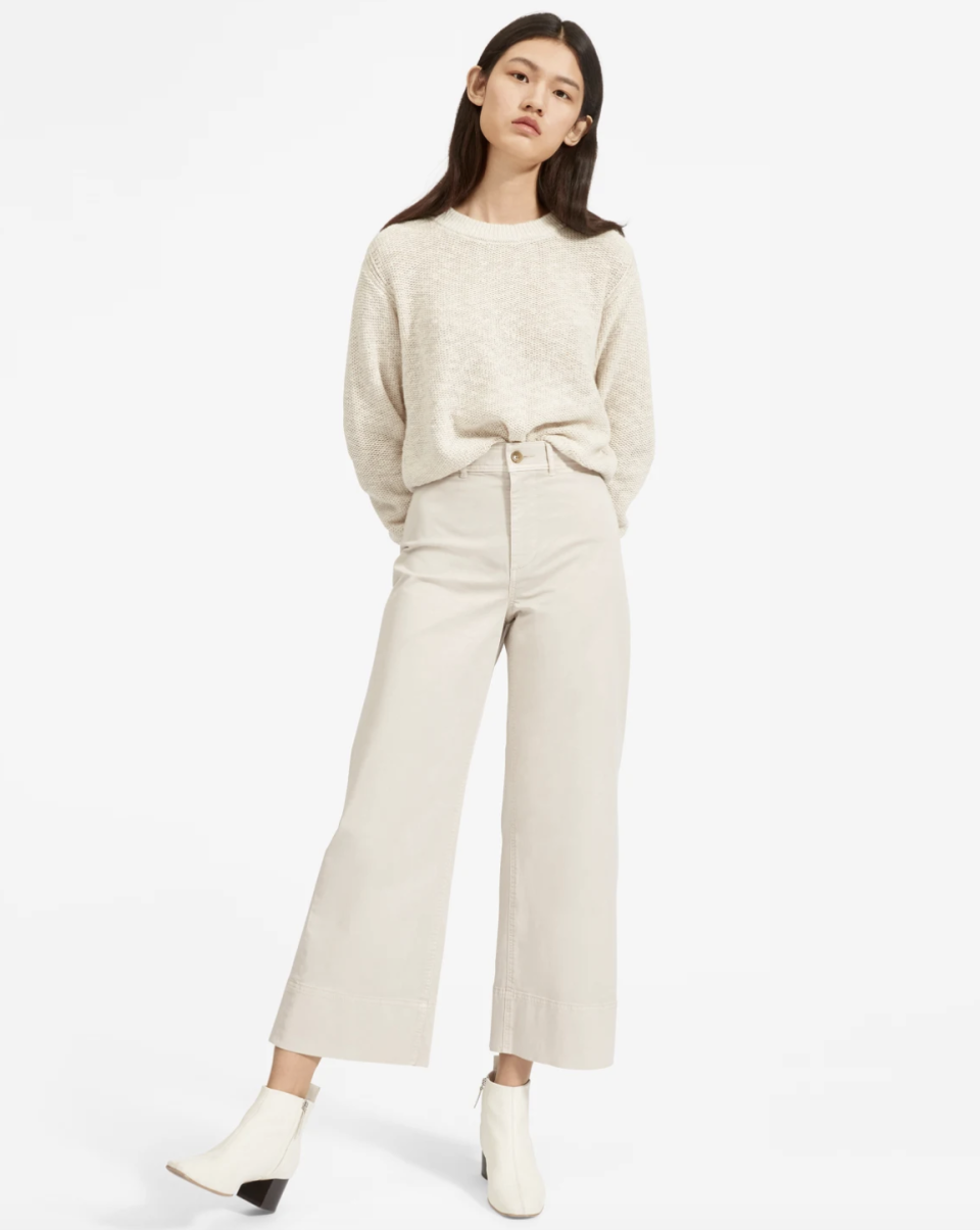 These chinos are the perfect length to show off sandals, sneakers, or booties. (Photo: Everlane)