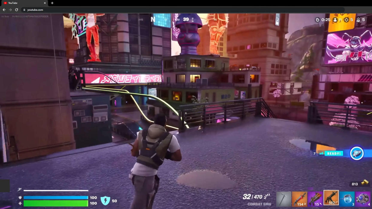  A screenshot taken from a demonstration of Nvidia's RTX Video technology. 