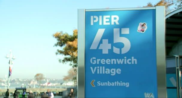 PHOTO: Police activity is seen at the sight where a woman was raped near Pier 45 along the Hudson River Park just off of W 10th Street in Greenwich Village, New York City, on Nov. 3, 2022. (WABC)