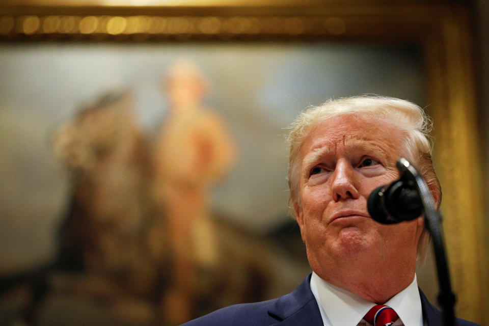 President Donald Trump delivers remarks on honesty and transparency in health care prices Friday at the White House. His willingness for administration transparency in the impeachment inquiry is in doubt. (Photo: Tom Brenner / Reuters)