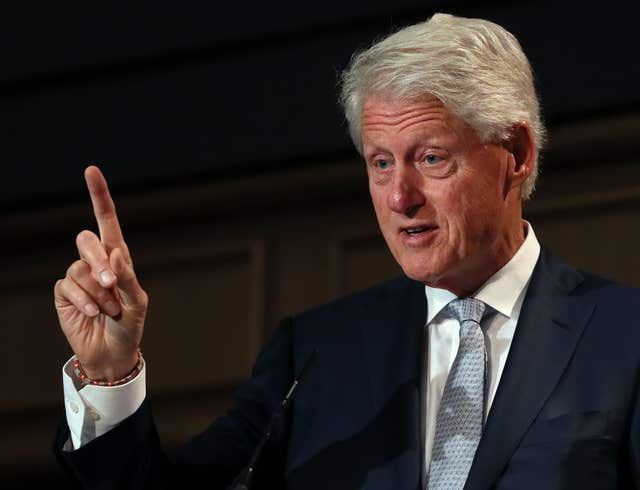 Former US president Bill Clinton