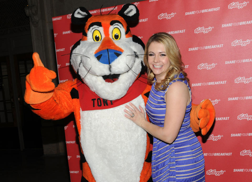 Tony the Tiger and Melissa Joan Hart