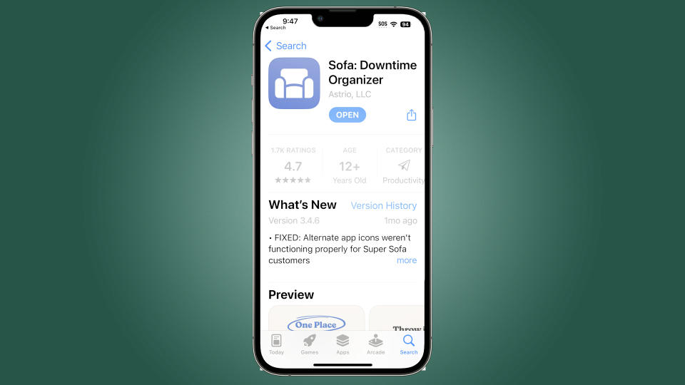 Sofa app in app store