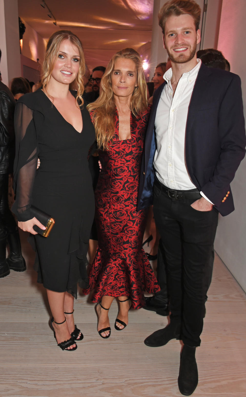 Louis Spencer with his mother and Lady Kitty Spencer at Tatler’s English Roses party [Photo: Getty]